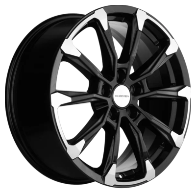 Khomen Wheels 7,5x18/5x112 ET43 D57,1 KHW1808 (Kodiaq/Tiguan) Black-FP