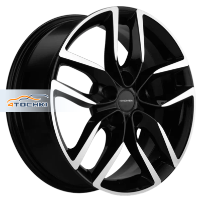 Khomen Wheels 6,5x17/5x112 ET38 D57,1 KHW1708 (Kodiaq/Tiguan) Black-FP