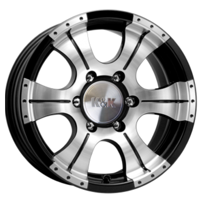 K&K 8x16/5x139,7 ET20 D110,1 Байконур (КС465М) Алмаз черный