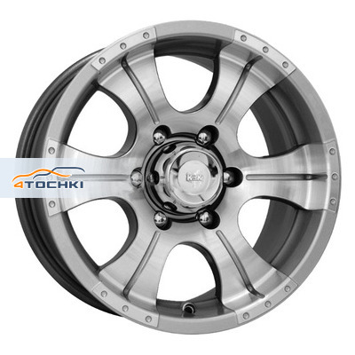 K&K 8x16/6x139,7 ET20 D110,1 Байконур (КС465М) Дарк платинум