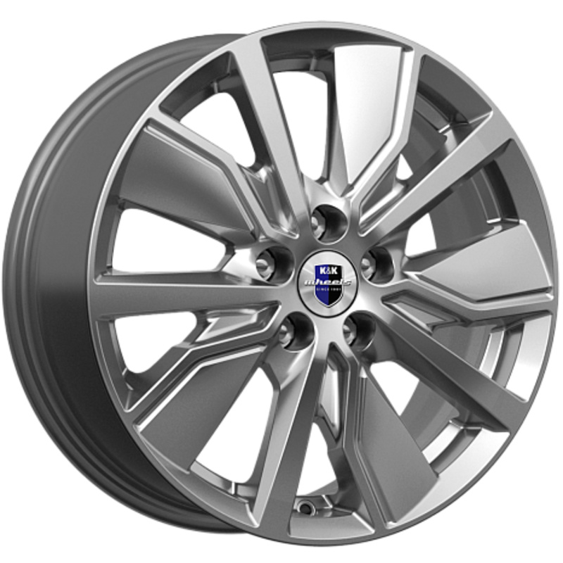 K&K 6,5x16/5x100 ET38 D57,1 Гамбит (КС961) Дарк платинум