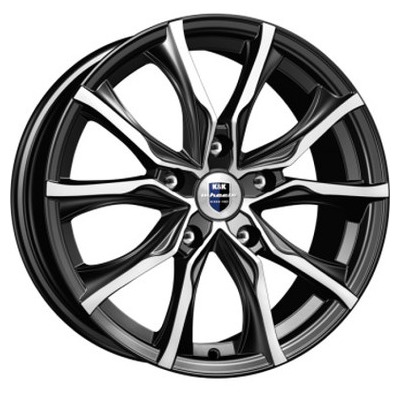 K&K 7,5x17/5x114,3 ET45 D66,1 Твист (КС697) Алмаз черный