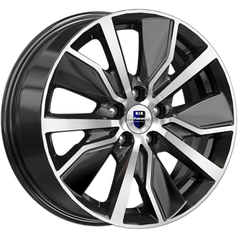K&K 6,5x16/5x114,3 ET40 D66,1 Гамбит (КС961) Алмаз черный