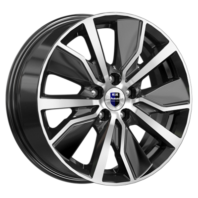 K&K 6,5x16/5x112 ET46 D57,1 Гамбит (КС961) Алмаз черный