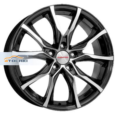 K&K 7,5x17/5x108 ET45 D67,1 Твист (КС697М) Алмаз черный