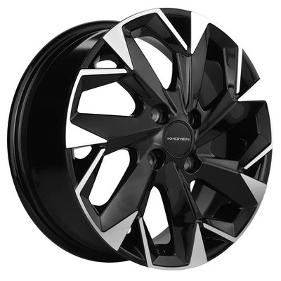 Khomen Wheels 5,5x14/4x100 ET45 D56,1 KHW1402 (Honda Civic) Black-FP