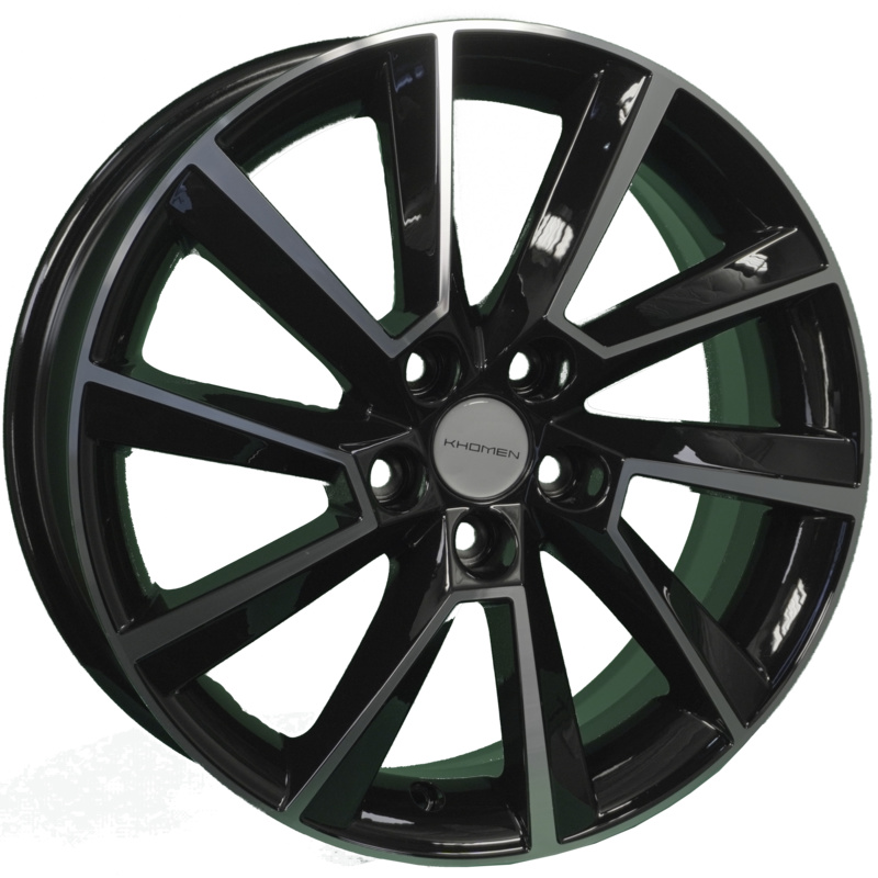 Khomen Wheels 6x16/5x105 ET39 D56,6 KHW1604 (Aveo) Black-FP