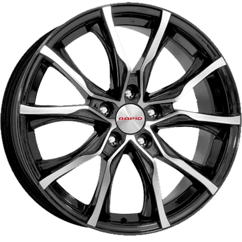 K&K 7,5x17/5x114,3 ET38 D71,6 Твист (КС697М) Алмаз черный