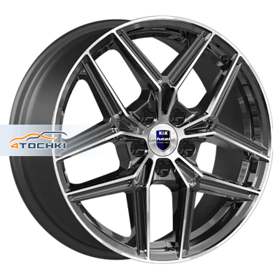 K&K 7x17/5x114,3 ET50 D66,1 Юнион (КС1025) Алмаз черный