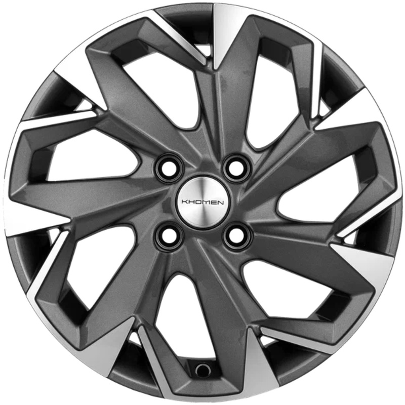 Khomen Wheels 6x15/4x100 ET39 D56,6 KHW1508 (Cobalt) Gray-FP
