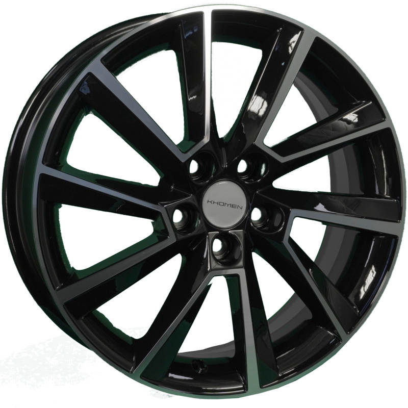 Khomen Wheels 6x16/5x100 ET40 D54,1 KHW1604 (Prius) Black-FP