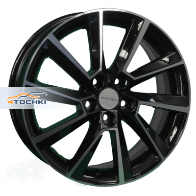 Khomen Wheels 6x16/5x100 ET45 D54,1 KHW1604 (Yaris) Black-FP