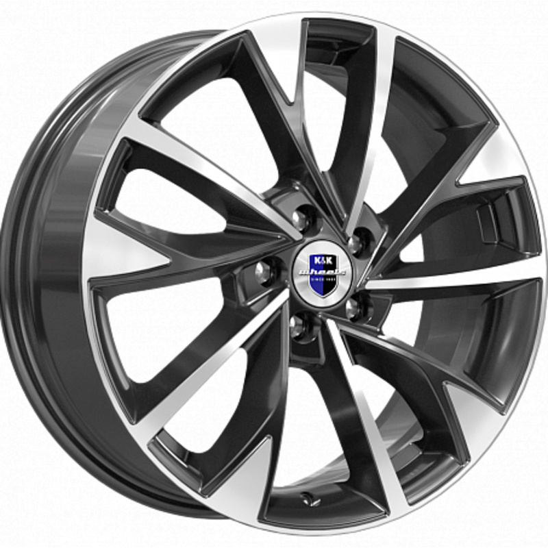 K&K 7x17/5x112 ET35 D66,6 Роквуд (КС900) Алмаз черный