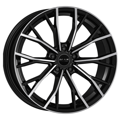 MAK 8x18/5x120 ET52 D72,6 Mark Black mirror