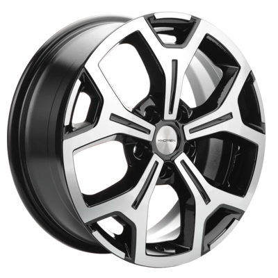 Khomen Wheels 6,5x17/5x120 ET60 D65,1 KHW1710(2) (VW Multivan) Black-FP
