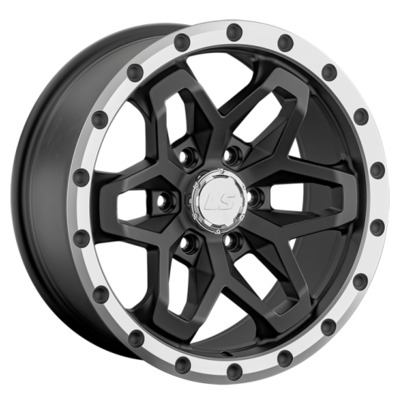 LS 9x18/6x139,7 ET15 D106,1 1350 MBL (конус, Колпак+лого)