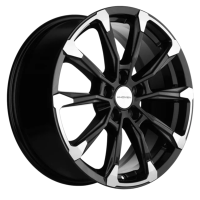Khomen Wheels 7,5x18/5x114,3 ET50 D54,1 KHW1808 (Geely Coolray) Black-FP