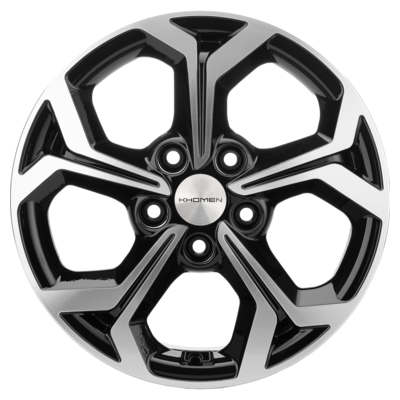 Khomen Wheels 6,5x16/5x114,3 ET43 D67,1 KHW1606 (Huyndai/Kia) Black-FP