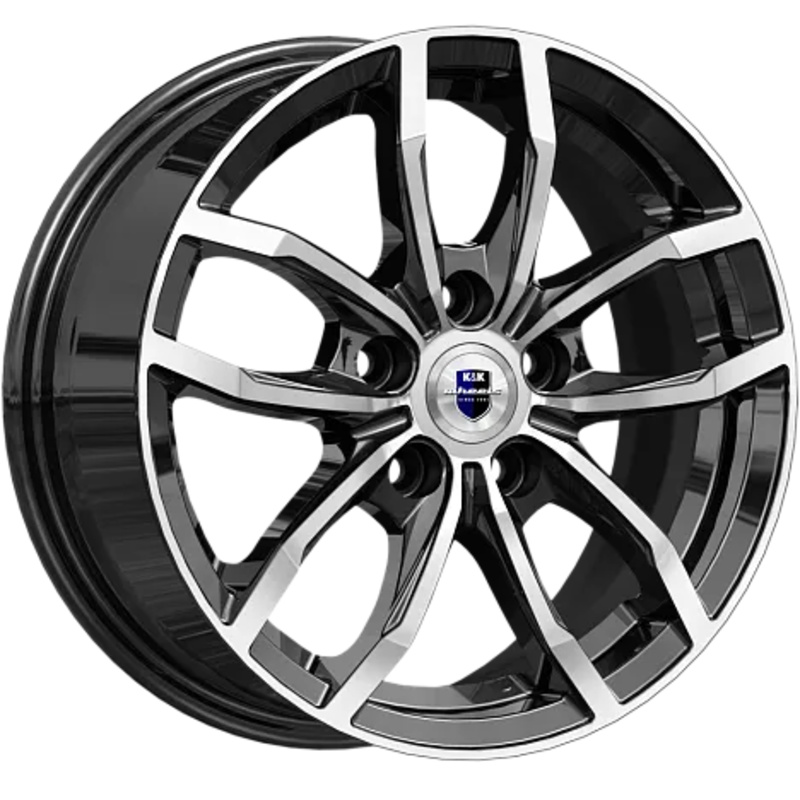 K&K 6,5x15/5x100 ET38 D57,1 Фрост (КС1048) Алмаз черный