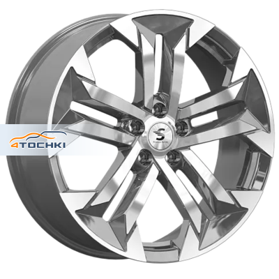 Premium Series 7,5x19/5x114,3 ET49,5 D67,1 КР015 (Sorento/Santa Fe) Diamond Gloss Graphite