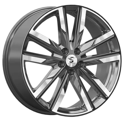 Premium Series 8x20/5x108 ET46 D63,35 КР014 (Geely Tugella) Diamond Gloss Graphite