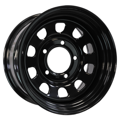 ZEPP 4x4 9x17/5x165,1 ET0 D121 Dodge Ram 2500/3500, Hummer H1/H2 Semicircle Gloss Black (LTM)