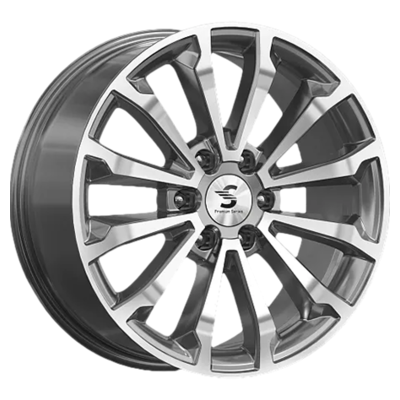Premium Series 8,5x20/6x139,7 ET33 D67,1 КР006 (Pajero Sport) Diamond Gloss Graphite