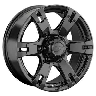 LS 8x17/6x139,7 ET38 D100,1 182 BK (конус, Колпак+лого)