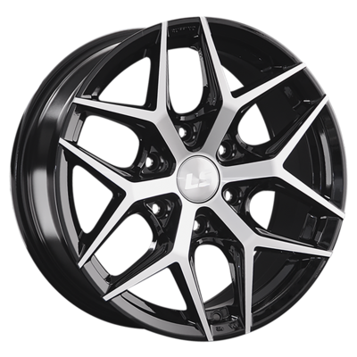 LS 8x17/6x139,7 ET36 D100,1 1303 BKF (конус, Колпак+лого)