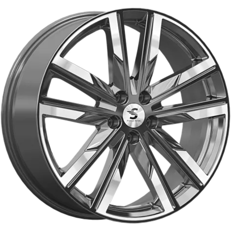 Premium Series 8x20/5x112 ET41 D57,1 КР014 (Tiguan) Diamond Gloss Graphite