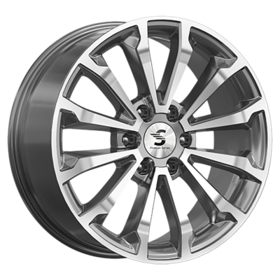 Premium Series 8,5x20/6x139,7 ET25 D106,1 КР006 (Land Cruiser Prado) Diamond Gloss Graphite