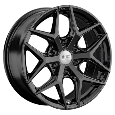 LS 8x18/6x139,7 ET38 D67,1 1303 BK (конус, Колпак+лого)