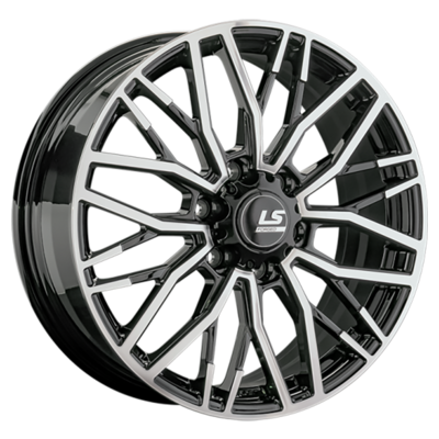 LS Forged 8x20/6x114,3 ET46 D67,1 LS FG33 BKF (конус, Колпак+лого)