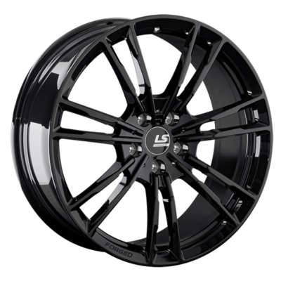 LS Forged 8x19/5x112 ET27 D66,6 LS FG06 BK (конус, C570)