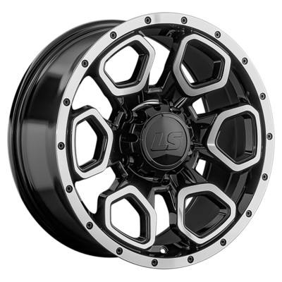 LS 9x18/5x150 ET30 D110,1 1345 BKF (конус, Колпак+лого)