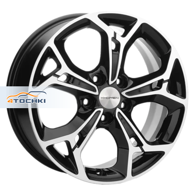 Khomen Wheels 7x17/5x108 ET43 D65,1 KHW1702 (DFM AX 7) Black-FP