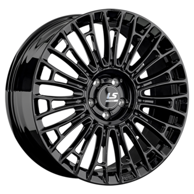 LS Forged 8,5x21/5x120 ET43,5 D72,6 LS FG25 BK (конус, Колпак+лого)