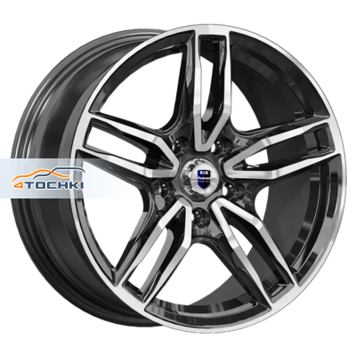 K&K 8x17/5x120 ET30 D72,6 Бартон (КС1110) Алмаз черный