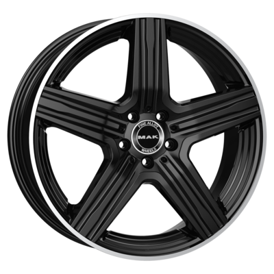 MAK 9x18/5x112 ET30 D66,6 Lewis Gloss Black Mirror Ring