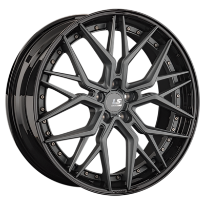 LS Forged 9x22/5x120 ET43 D72,6 LS FG35 MGM/BK (конус)