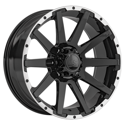 LS 9x20/6x139,7 ET20 D100,1 1302 BKL (конус, Колпак+лого)