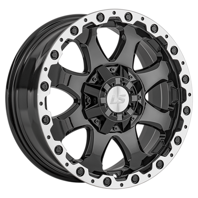 LS 8x17/5x150 ET45 D110,1 1375 BKL (конус, Колпак+лого)