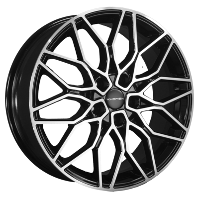 Khomen Wheels 7x18/5x100 ET28 D57,1 KHW1813 (FAW Bestune T77) Black-FP