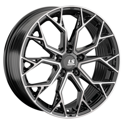 LS FlowForming 8x18/5x120 ET20 D74,1 RC61 BKF (конус)