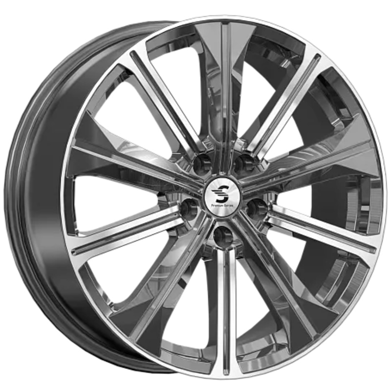 Premium Series 7x19/5x114,3 ET40 D66,6 КР013 (Haval Dargo) Diamond Gloss Graphite