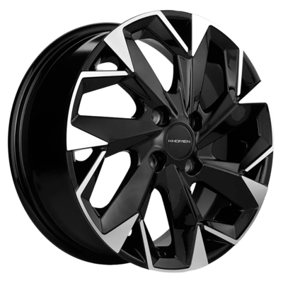 Khomen Wheels 6x15/4x100 ET40 D60,1 KHW1508 (Logan/Sandero) Black-FP