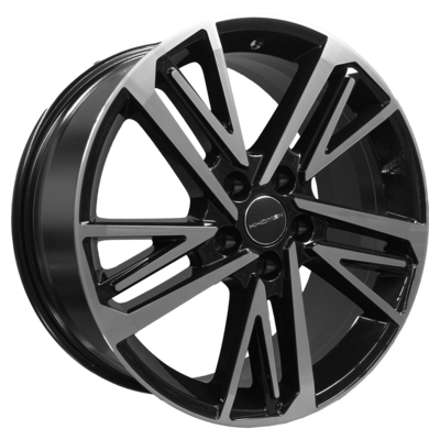 Khomen Wheels 8x18/5x112 ET39 D66,6 KHW1815 (A6/Q5) Black-FP