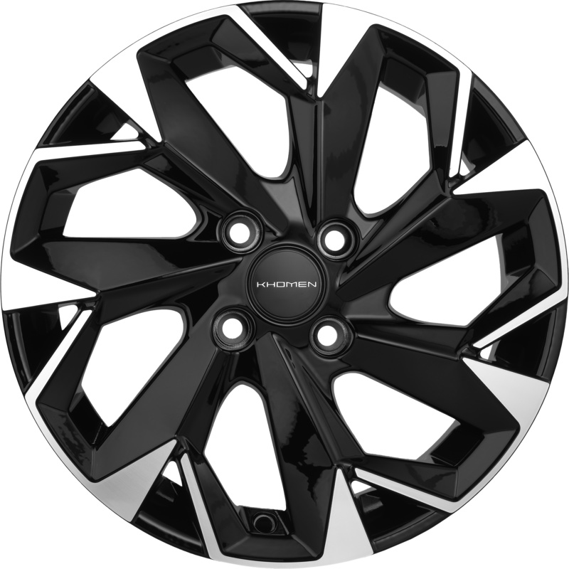 Khomen Wheels 6x15/4x100 ET39 D56,6 KHW1508 (Cobalt) Black-FP