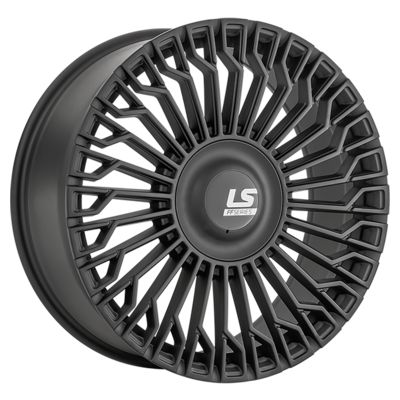 LS FlowForming 9x22/5x120 ET42 D72,6 RC99 MB (конус, Колпак+лого)