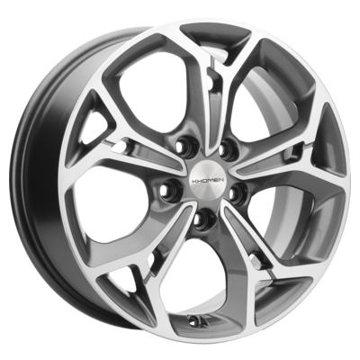 Khomen Wheels 7x17/5x108 ET50 D63,35 KHW1702 (Ford C-Max) Gray-FP